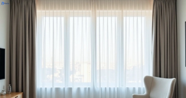 Freshly steam cleaned curtains in brisbane-airport QLD